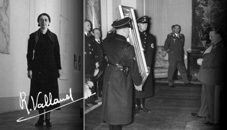 Rose Valland Jeu de Paume Reichsmarschall Göring admiring painting